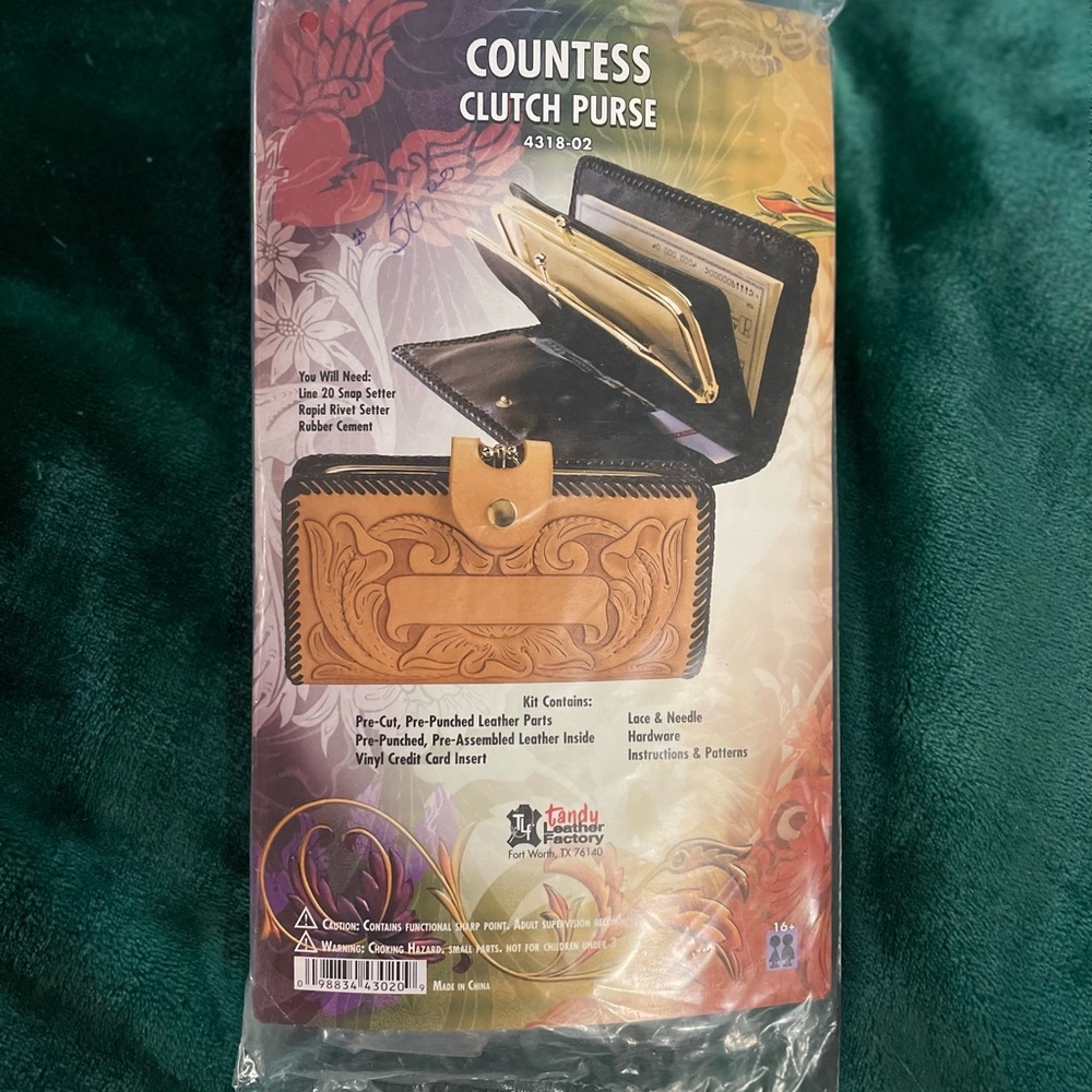 Tandy Leather “Countess Clutch” wallet kit